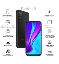 Redmi 9 - Free shipping , carbon black , pack of 1