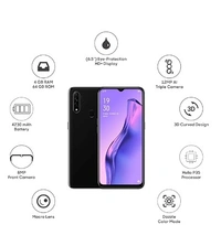 OPPO A31 (Mystery Black, 4GB RAM, 64GB Storage) with No Cost EMI/Additional Exchange Offers - Free shipping , 6GB, black , pack of 2