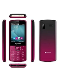 Micromax Dual SIM X816, Black and Maroon - Free , pack of 1, dark red
