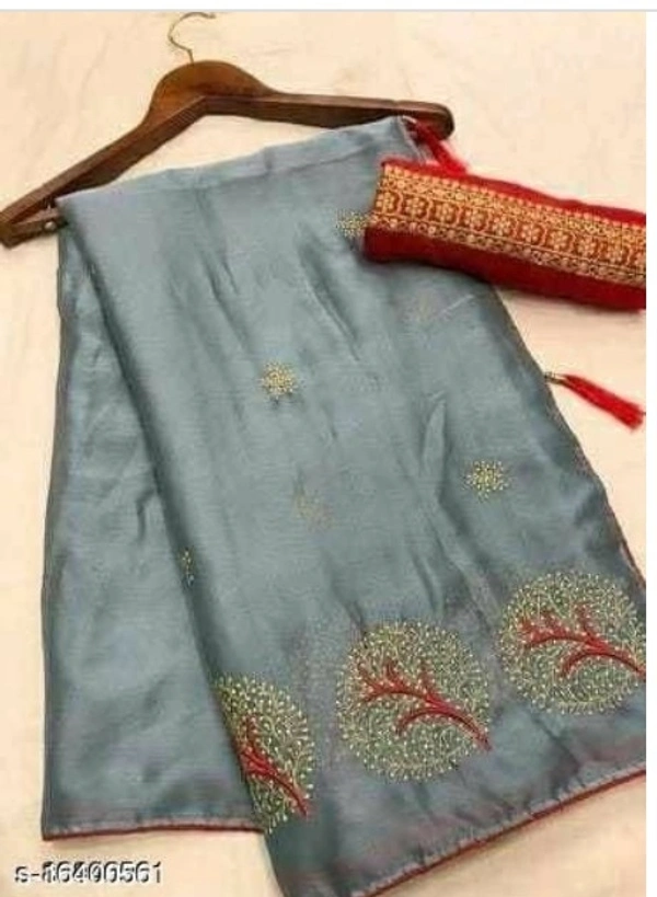 Suryam Chifon Ladva Design  - 7 color available , Free shipping , Free , pack of 1