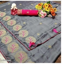 Suryam Chifon Ladva Design  - 7 color available , Free shipping , Free , pack of 1