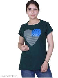 Vereyan Cotton Woman Long T-shirt - 5 color available , Free shipping , M, L, Xl, pack of 1
