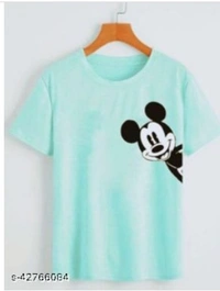 Trendy Latest Woman Tshirt - 4 color available , Free , S.M.L.XL, pack of 1