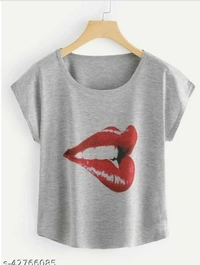 Trendy Latest Woman Tshirt - 4 color available , Free , S.M.L.XL, pack of 1