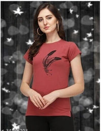 Trendy Fashionable Woman Tshirt - 8 color available , Free shipping , S.M.L.XL, pack of 1
