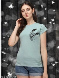 Trendy Fashionable Woman Tshirt - 7 color available , Free shipping , S.M.L.XL, pack of 1