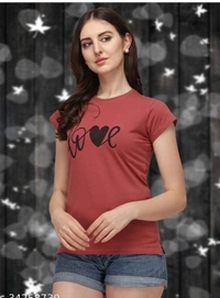 Trendy Fashionable Woman Tshirt - 7 color available , Free shipping , S.M.L.XL, pack of 1