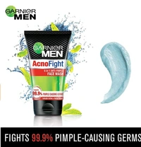 Garnier Men Acno Fight Anti-Pimple Facewash, 100gm - Free shipping , 100g