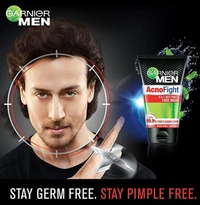 Garnier Men Acno Fight Anti-Pimple Facewash, 100gm - Free shipping , 100g