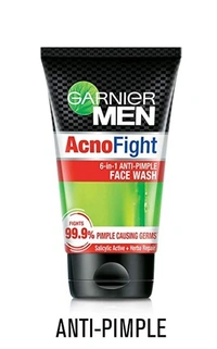 Garnier Men Acno Fight Anti-Pimple Facewash, 100gm - Free shipping , 200g