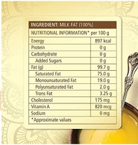 Dabur 100% Pure Cow Ghee - 1L | Desi Ghee with Rich Aroma - Free shipping , 1L