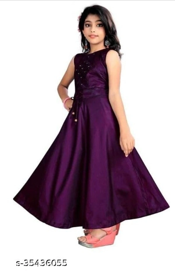 Classic Girl Ethnic Gowns - 4 color available , Free shipping , pack of 1