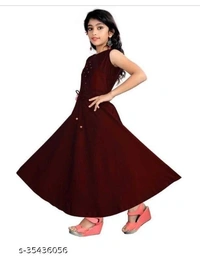 Classic Girl Ethnic Gowns - 4 color available , Free shipping , pack of 1