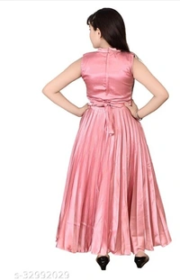 Pretty Girl Ethnic Gowns - orange, Free shipping , Free , pack of 1