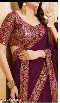 Chitrarekha Ensemble Sarees - 4 color available , pack of 1, Free shipping , Free creem 