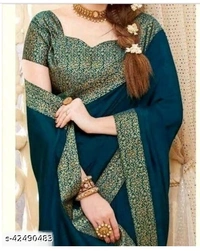 Chitrarekha Ensemble Sarees - 4 color available , pack of 1, Free shipping , Free creem 
