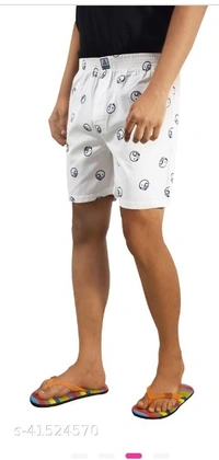 Casual Men Boxers - black&white, pack of 2, Free , show the description 