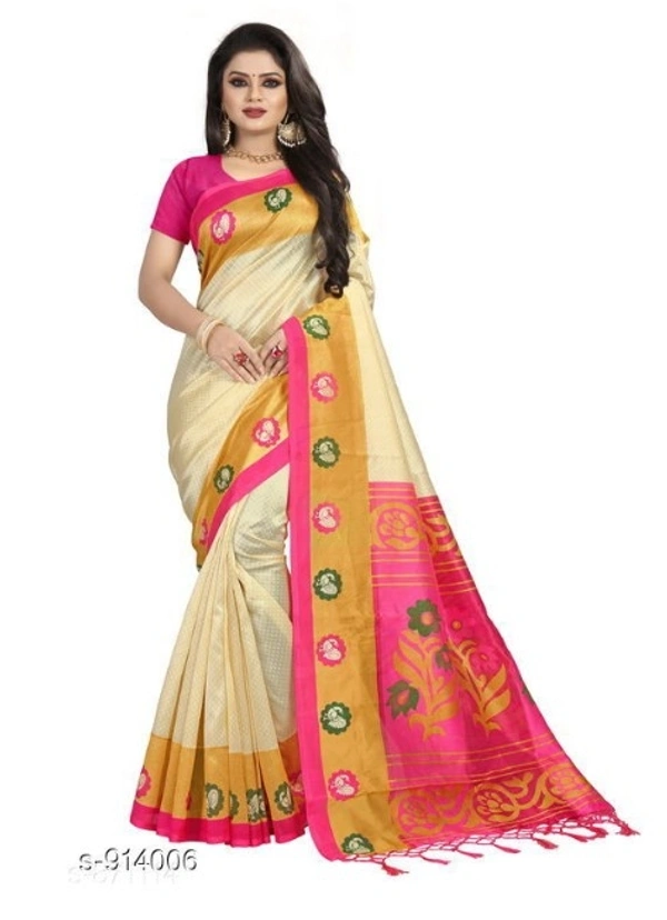 Elegant Printed Women's Saree - 7 color available , pack of 1, Free shipping , Free 
