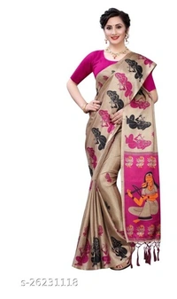 Aishani Petite Sarees - 8 color available , pack of 1, Free shipping , Free 