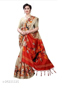 Aishani Petite Sarees - 8 color available , pack of 1, Free shipping , Free 