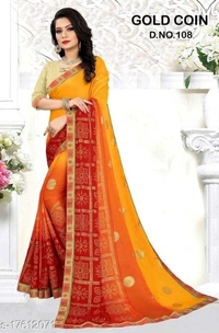 Aishani Refined Sarees - pack of 1, Free shipping , Free , 4 color available 