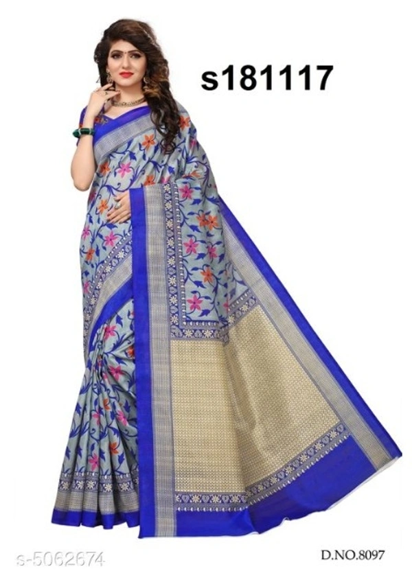 Stunning Bhagalpuri Art Silk Saree - 4 color available , pack of 1, Free shipping , Free 