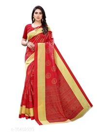 Banita Graceful Sarees - Red, pack of 1, Free shipping , Free 
