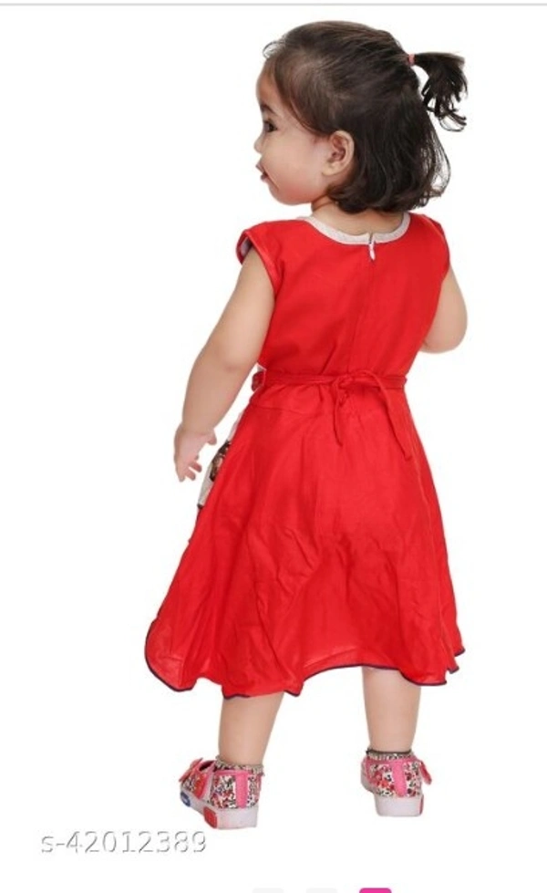 Modern Classy Girls Frocks & Dresses - Red&white, pack of 1, Free shipping , 1-2 Years 