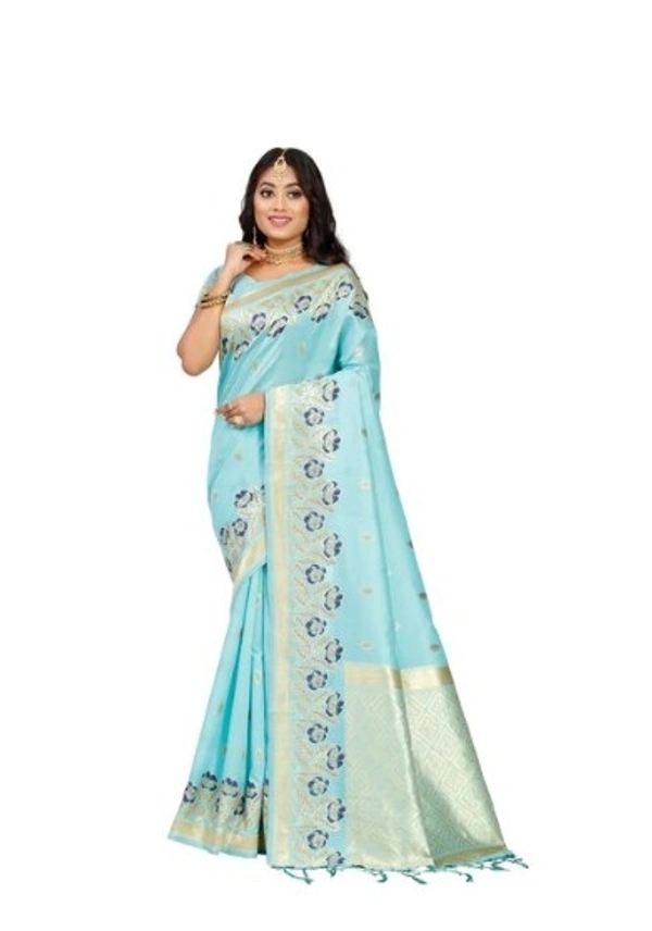 Aagam Fashionable Sarees - aasmani, pack of 1, Free , Free 
