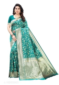 JACQUARD PRINTED SAREE - available of 4, pack of 1, Free , Free 