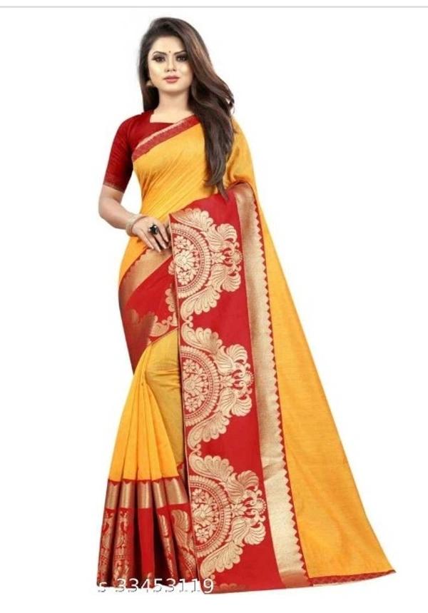 Black Color Chanderi Cotton Jacquard Lace Saree - available of 6, pack of 1, Free , Free 
