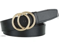 Stylish  Women's Black Belt - Black , pack of 1, Free , 26 to 38 