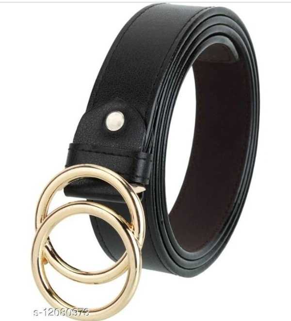 Stylish  Women's Black Belt - Black , pack of 1, Free , 26 to 38 