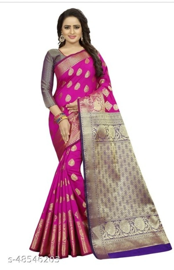 Banarasi Silk Saree - available of 6, pack of 1, Free , Free 