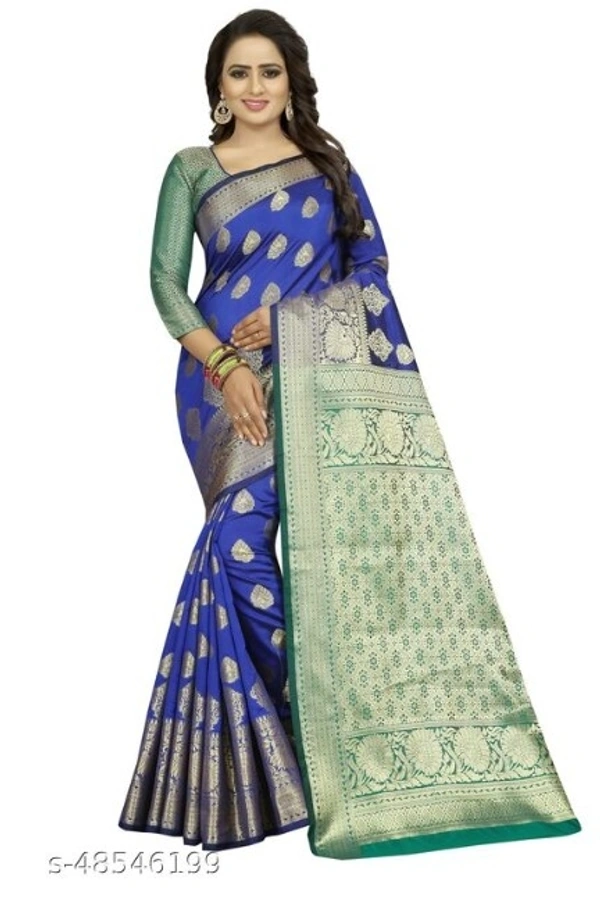Banarasi Silk Saree - available of 6, pack of 1, Free , Free 