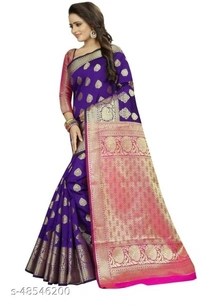 Banarasi Silk Saree - available of 6, pack of 1, Free , Free 