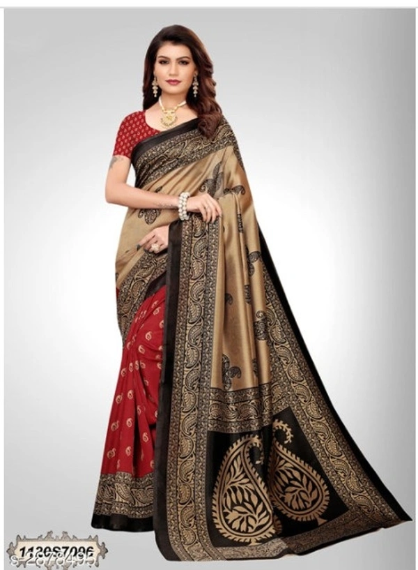 polysilk saree - available of 2, pack of 1, Free , Free 