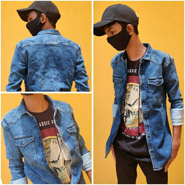 K-jhon Denim Jacket - Blue, L