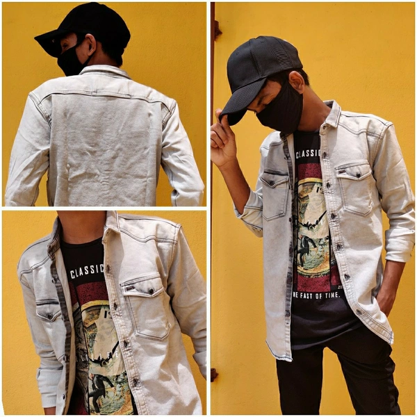 K-jhon Denim Jacket - gray, M