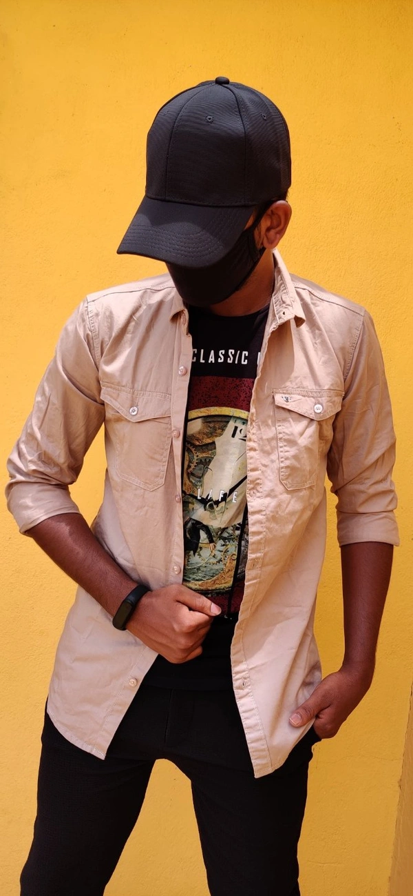 K-jhon Denim Shirt - Caramel brown, L