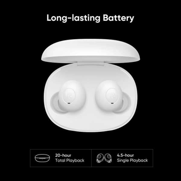 realme Buds Q Bluetooth Headset - White, 7 Days Replacement Policy/brand assistance for device issues*, No questions asked.No questions asked