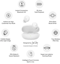 realme Buds Q Bluetooth Headset - White, 7 Days Replacement Policy/brand assistance for device issues*, No questions asked.No questions asked