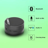 Philips BT40 Portable Bluetooth Speaker - Black, 7 Days Replacement Policy, No questions asked.