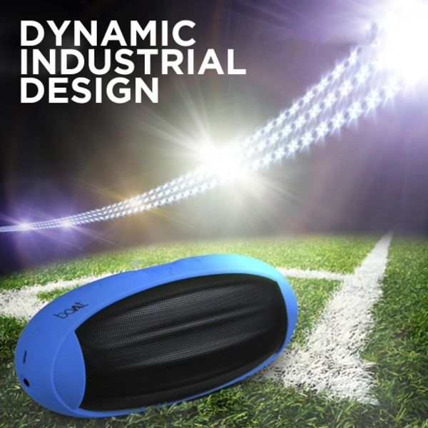 boAt Rugby 10 W Portable Bluetooth Speaker - Blue, 7 Days Replacement Policy, No questions asked.