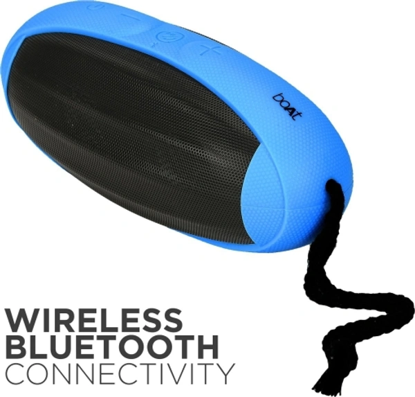 boAt Rugby 10 W Portable Bluetooth Speaker - Blue, 7 Days Replacement Policy, No questions asked.