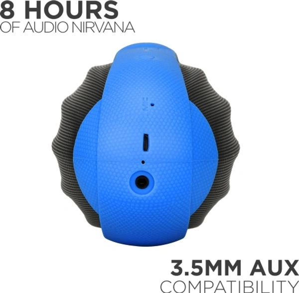 boAt Rugby 10 W Portable Bluetooth Speaker - Blue, 7 Days Replacement Policy, No questions asked.