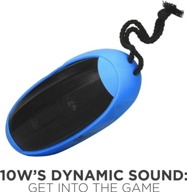 boAt Rugby 10 W Portable Bluetooth Speaker - Blue, 7 Days Replacement Policy, No questions asked.