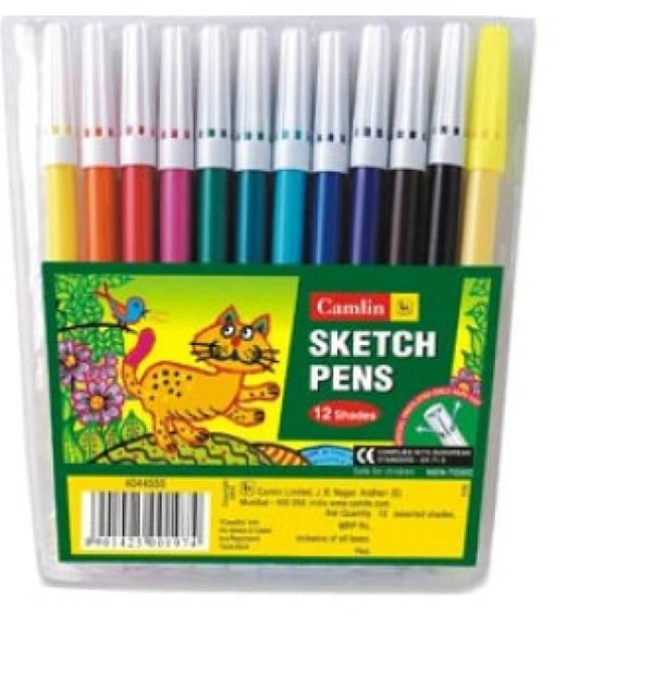 Sketch Pen  - mixed, 12 chinah kan wholesale thei