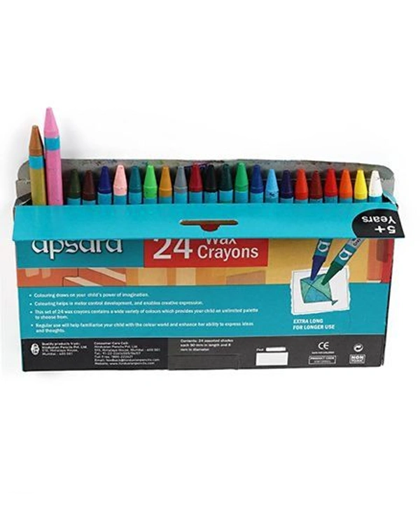 Crayons 24 Colours - 24 colours, medium