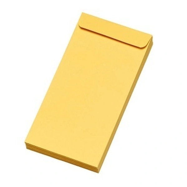 Envelop 9x4 ( 1 Bandel 120/- ) - yellow, 9x4 Laminate